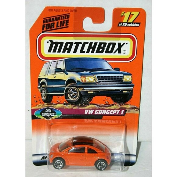 Matchbox VW Concept 1 # 17 orange 5 spoke wheels - Picture 1 of 4